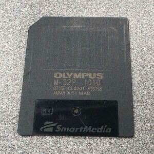 Olympus SmartMedia Card M-32P 32MB Black Excellent Vintage Memory ID10 Japan